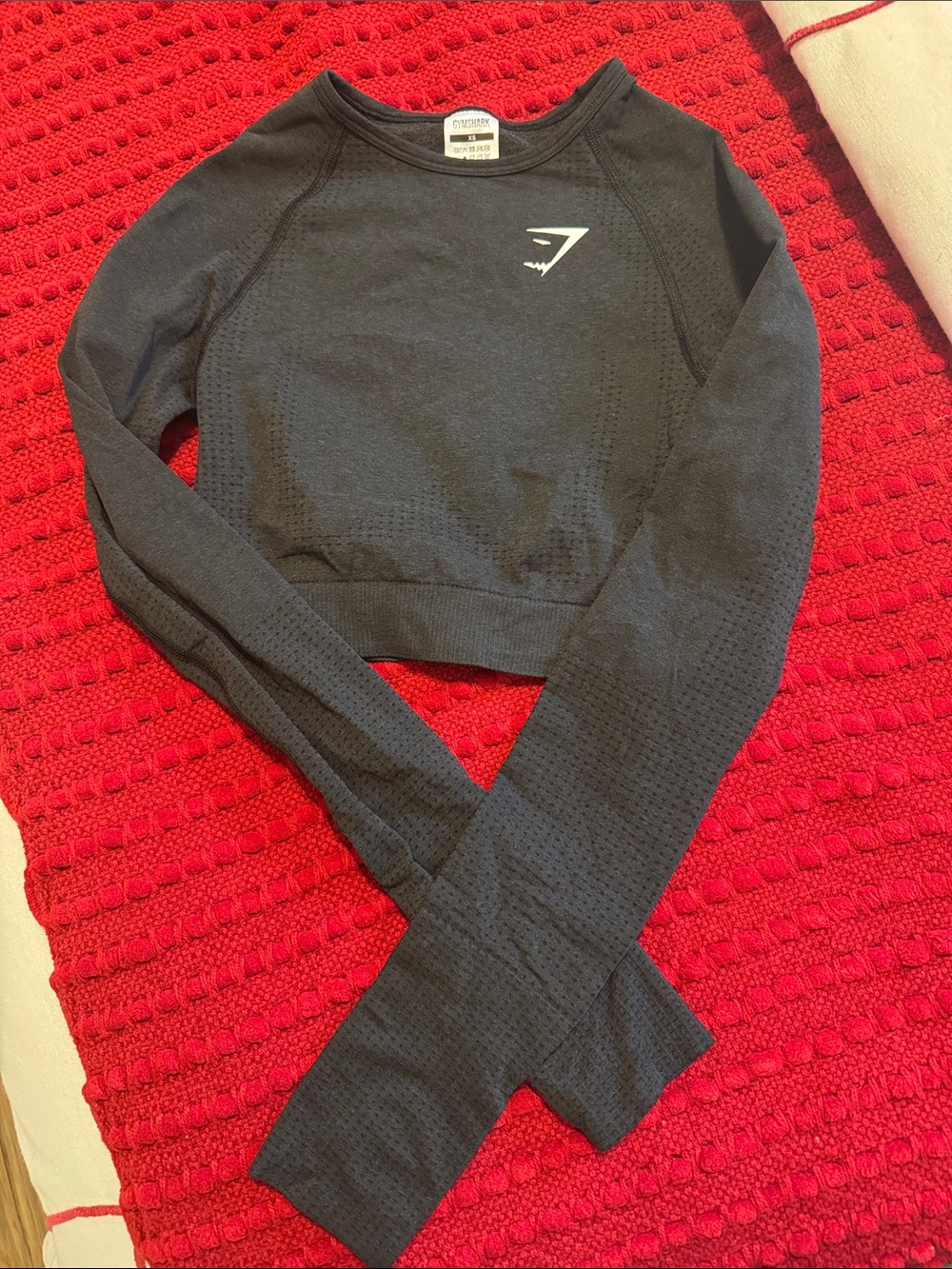 Gymshark Women's Black Seamless Long-Sleeve Crop